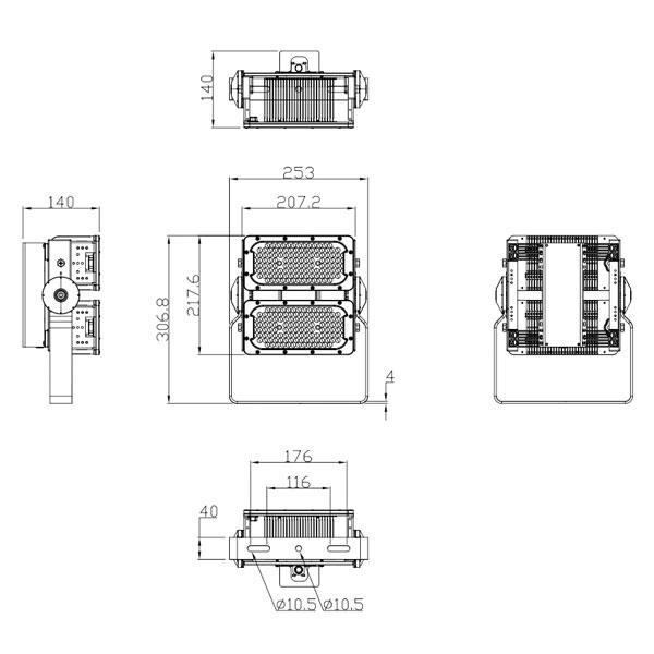 Illuminazione marina 150W LED di alta qualità - LX-FL02 